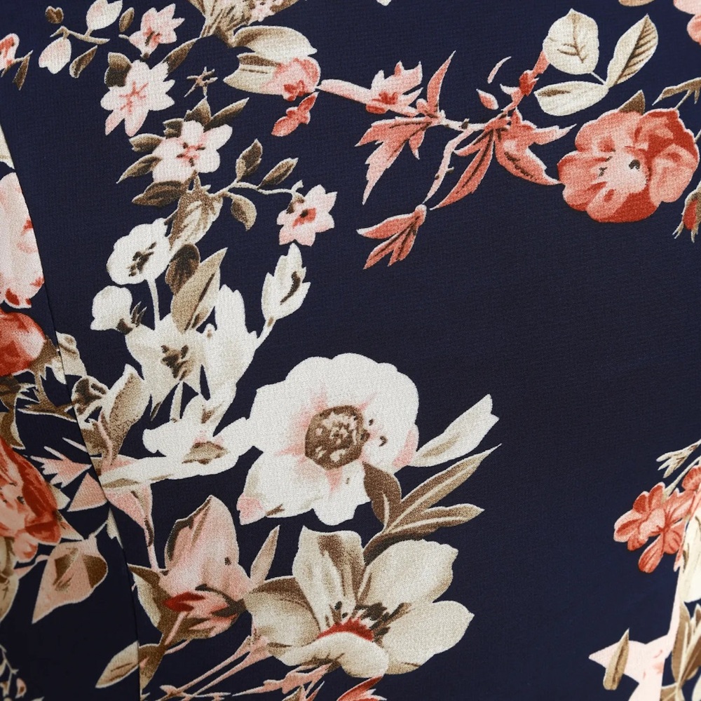 Floral High Low Spaghetti Strap Dress - Picture 8 of 8